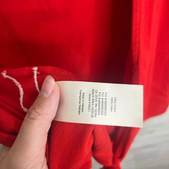 Aritzia Wilfred Adela T-Shirt | red | Size small - Picture 7 of 7